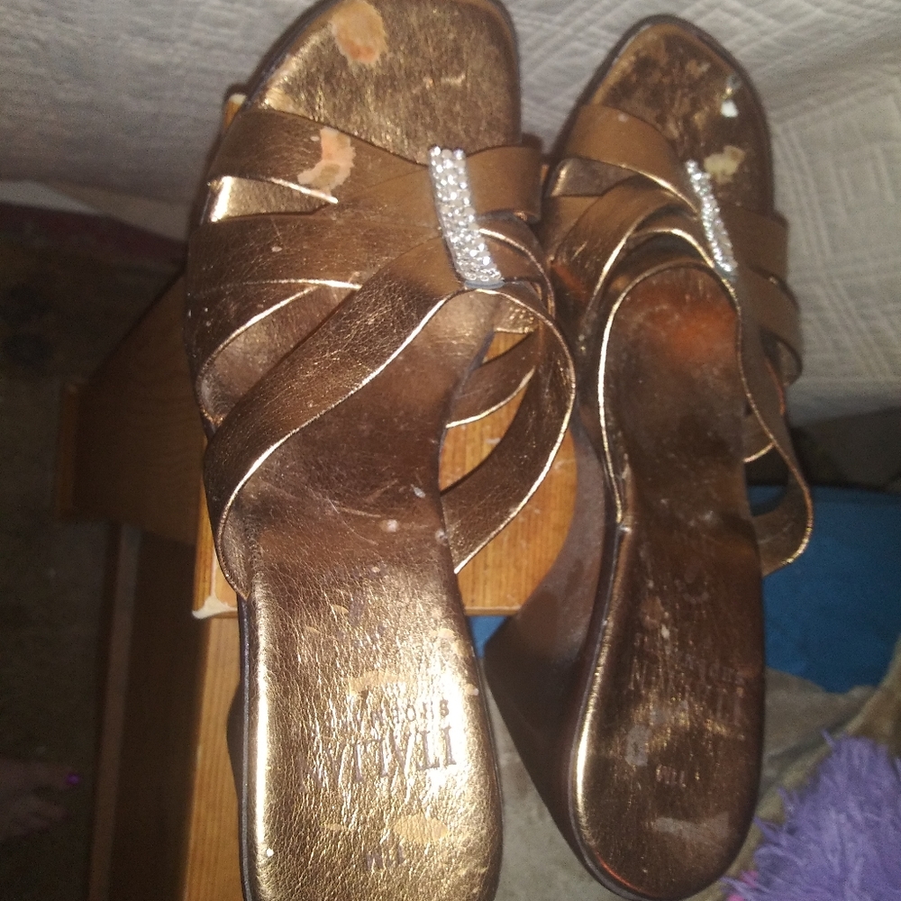 Woman's casual design sequin top sandals